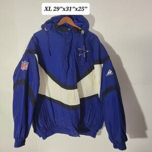 Vintage 90s Pro Line Apex One Dallas Cowboys Embroidered Full Zip XL Jacket